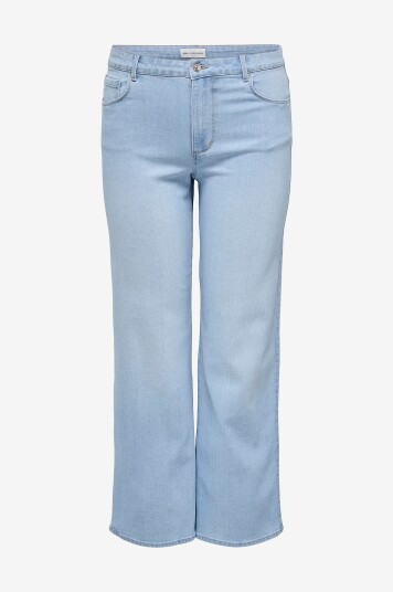 Only Carmakoma   Jeans carSnow HW Wide Dnm Jeans Pim Lbd   Blå