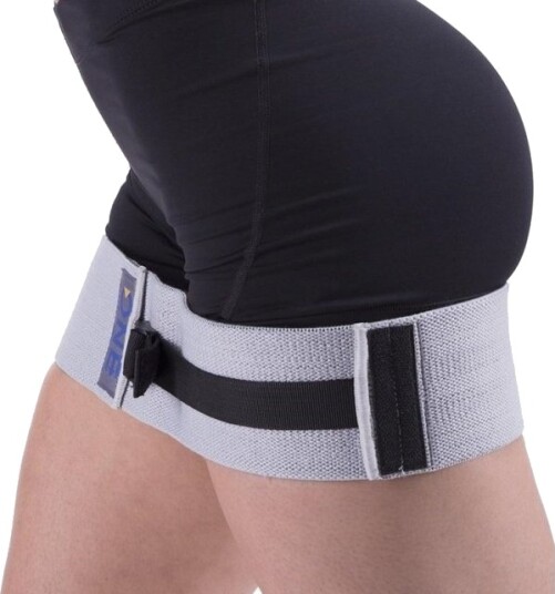 One Fitness Hip Band Hb010 Justerbar Motstand Grå 1 Stk