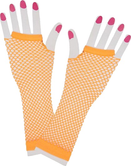 Catsson Lange UV Neon Nettinghansker Orange PK03109