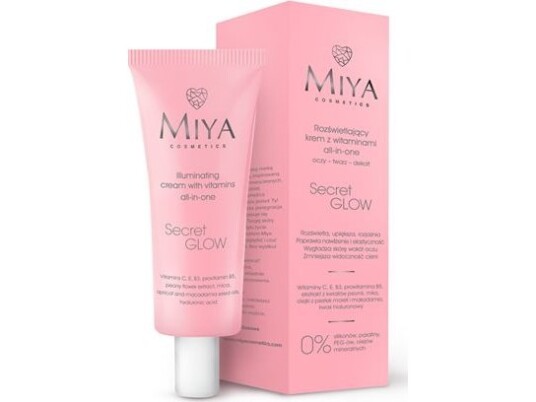 Miya Miya_Secret Glow Illuminating Cream With Vitamins Eyes Face Cleavage 30Ml