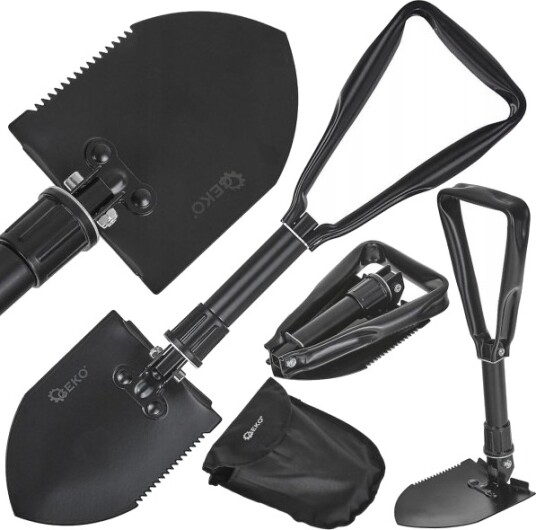 Geko Sammenleggbar Spade 2 I 1 Taktisk Black Survival Series 40 Geko Sammenleggbar Spade 2 I 1 Taktisk Black Survival Series 40