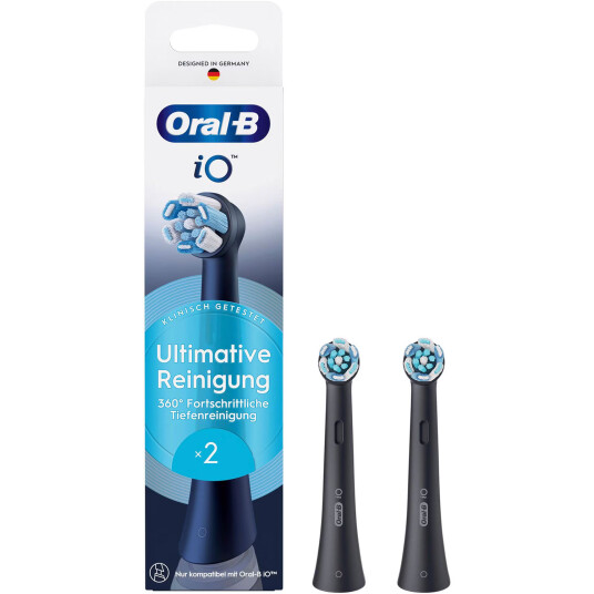 Oral B iO Ultimate Clean børstehoder 2 pcs. Black