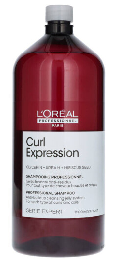 L'Oréal Curl Expression Sjampo 1500 ml - Fuktighetsgivende for Alle Hårtyper