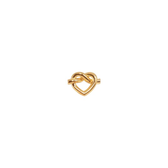 JANE KOENIG Tied Heart Stud |Guld |One Size
