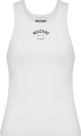 Moschino Dame Topper Hvit M,