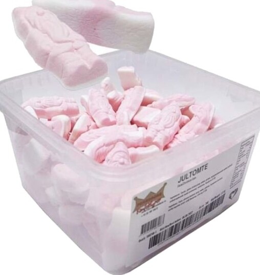 1 kg Ekstra Stor Boks med Skumnisser /Juleskum 1 kg Ekstra Stor Boks med Skumnisser /Juleskum