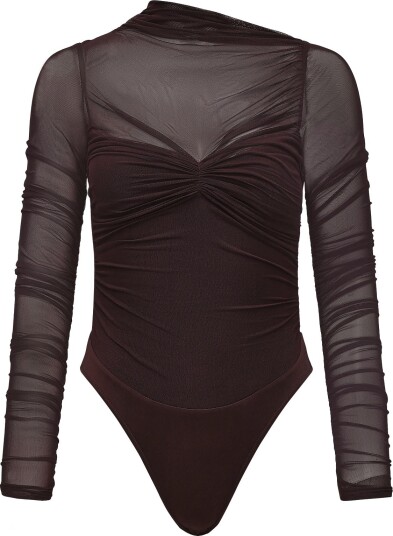 Bardot Althea Mesh Bodysuit CHOCOLATE 38