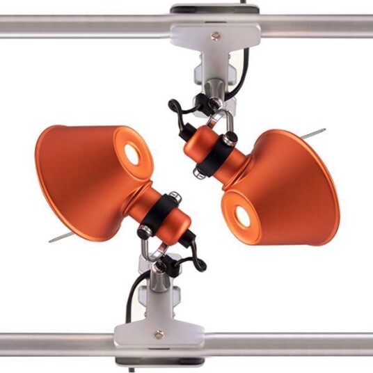 Artemide Tolomeo Micro Pinza Vegglampe Klemme Orange