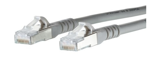 Btr Koblingskabel Rj-45 Hann Til Rj-45 Hann 1.5 M Skjermet Cat 6A Halogenfri Grå