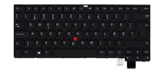 Lenovo Chicony - Brbart tastatur - til utskifting - Dansk - Svart