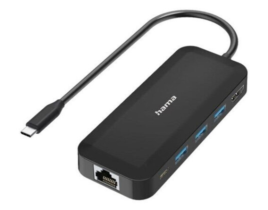 Hama Essential Line - docking station - USB-C - HDMI - 10Mb LAN