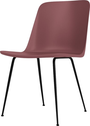 &Tradition Rely HW6 Spisestol uten Armlener Rødbrun/ Sort