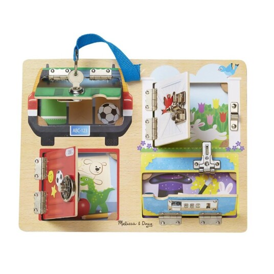 Melissa & Doug Lås Og Haken Tre Aktivitetsbrett