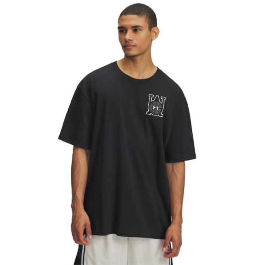 Under Armour OS Hoops Courtside T skjorte Svart Black XX large