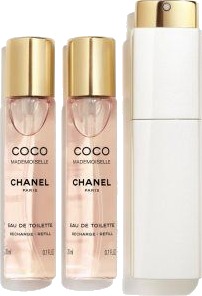 Chanel Coco Mademoiselle Eau de Toilette Refills Twist and Spray 3 x 20 ml Chanel Coco Mademoiselle Eau de Toilette Refills Twist and Spray 3 x 20 ml
