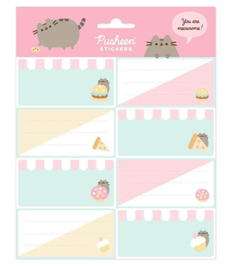 Pusheen Etiketter Selvklebende Foodie Collection