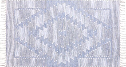 Ansar Bomullsteppe 80x150 cm - Blå