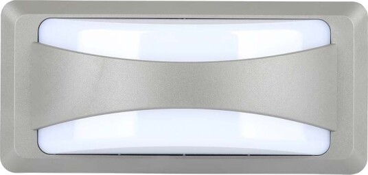 V Tac 12W LED Bulkhead vegglampe IP65 3000K grå 230x110mm inkl. lyskilde Kulør : Varm V Tac 12W LED Bulkhead vegglampe IP65 3000K grå 230x110mm inkl. lyskilde Kulør : Varm