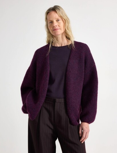 Lindex Knitted Cardigan Purple M/L