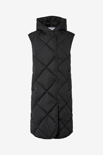 Yas Vest Yasselura Padded Vest S. Svart