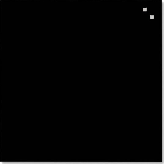Magnetisk Glastavle 45 X 45 Cm Sort Magnetisk Glastavle 45 X 45 Cm Sort
