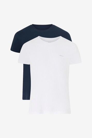 Gant - C-Neck T-Skjorte 2-Pakning - Flerfarget Gant - C-Neck T-Skjorte 2-Pakning - Flerfarget