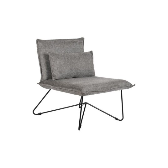 Dkd Home Decor Lenestol Dkd Home Decor 66 X 78 X 75 Cm Svart Grå Metall
