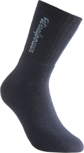 Woolpower Socks Logo 400 Dark Navy 45-48