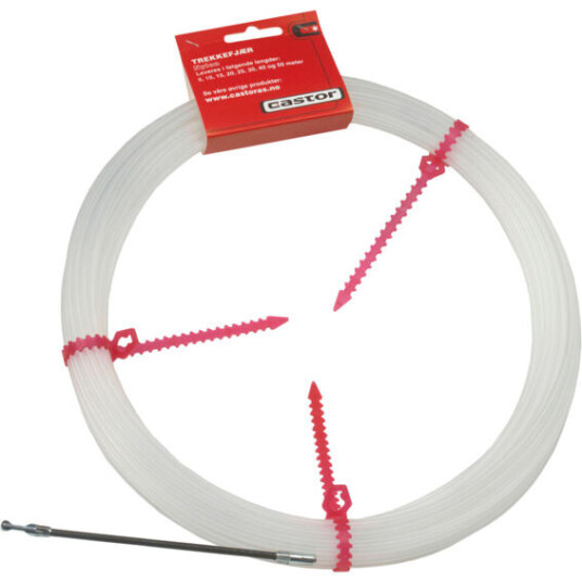 Castor Nylon Trekkefjær 25m - Håndverktøy med Fleksibel Spiral Castor Nylon Trekkefjær 25m - Håndverktøy med Fleksibel Spiral
