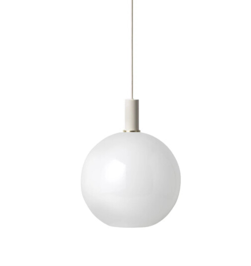 Ferm Living Taklampe Collect Sphere-Low Socket Lys grå