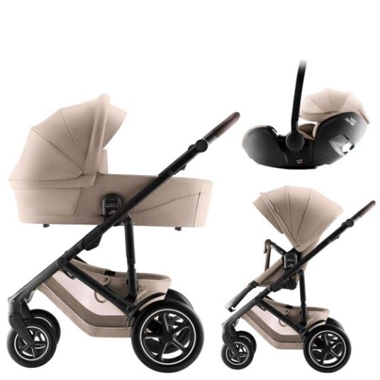 Britax Smile 5Z Barnevogn med Bilstol Baby Safe Pro Style Teak Britax Smile 5Z Barnevogn med Bilstol Baby Safe Pro Style Teak