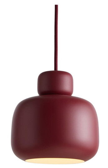Woud Stone Pendel Small Deep Red Woud Stone Pendel Small Deep Red