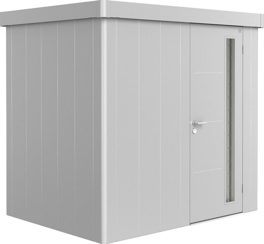 BIOHORT REDSKAPSBOD NEO 1B STD. DØR SØLV METALLIC