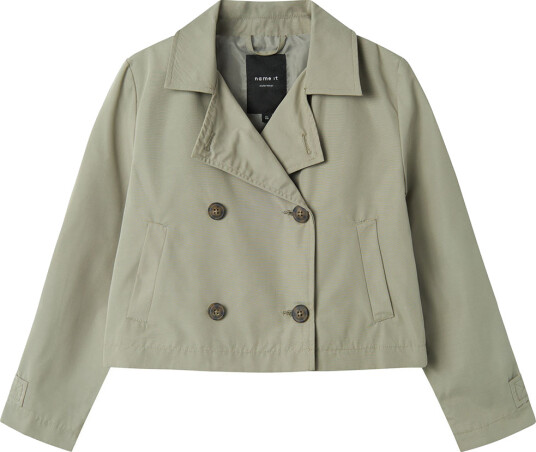 name it Nkfmadelin Trench Coat Short Green 116 name it Nkfmadelin Trench Coat Short Green 116