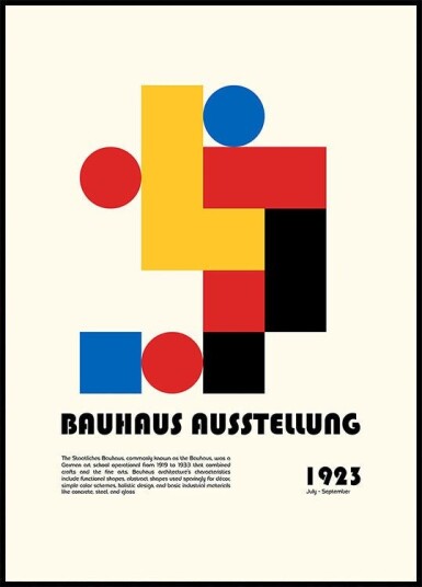 Bauhaus Ausstellung Plakat Plakat / 50x70cm