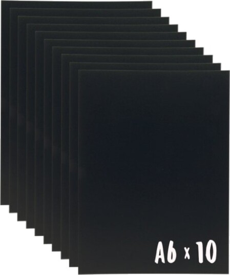 Securit® A6 Kridtskilte 10 Stk. Slagfast Polystyren Matsort