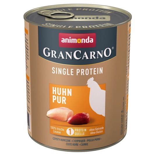 Animonda Grancarno Adult Single Protein 24 X 800 G Kylling Pur Animonda Grancarno Adult Single Protein 24 X 800 G Kylling Pur