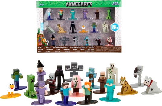 Minecraft Nano figursett serie 12 18 figurer i metall