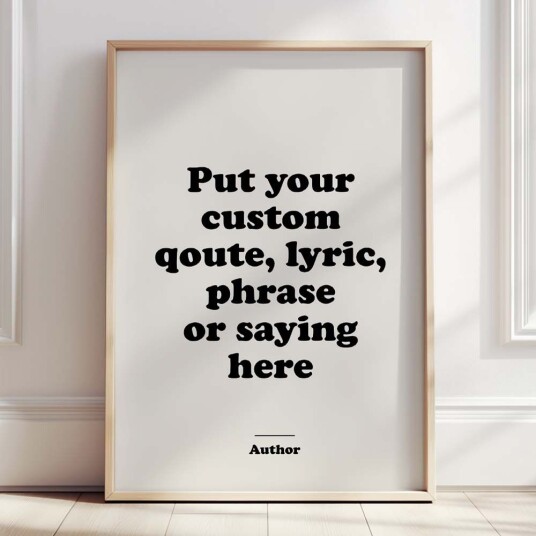 Personlig Plakat Inspirerende Sitater