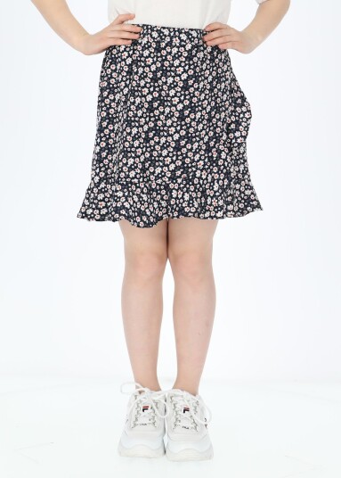Seaside Sankt Claud Short Skirt Jr Navy Flower 150 Skjørt