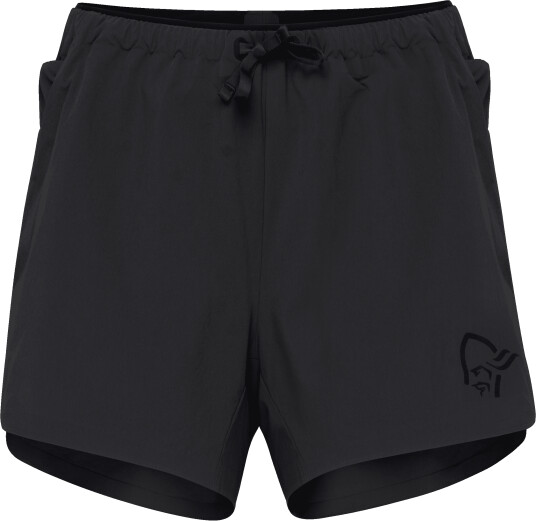 Norrøna Women's Senja Flex1 4'' Shorts Caviar L, Caviar