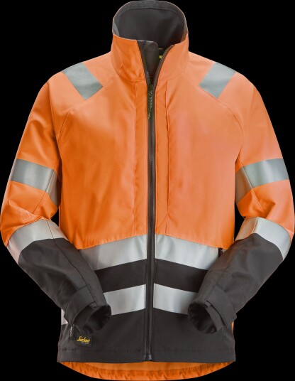 Snickers Workwear Jakke 1532-5504 Varsel, Oransje/Svart