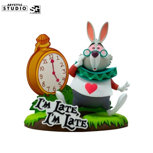 Disney White Rabbit Samlefigur - Hvit 10 cm