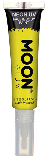 Buttericks Leco AB Moon Creations UV Neon Ansikts- & Kroppsfarge med Applikator - Gul