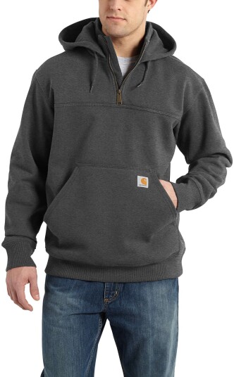 Carhartt Men's Heavyweight Quarter-Zip Sweatshirt Carbon Heather S Carhartt Men's Heavyweight Quarter-Zip Sweatshirt Carbon Heather S