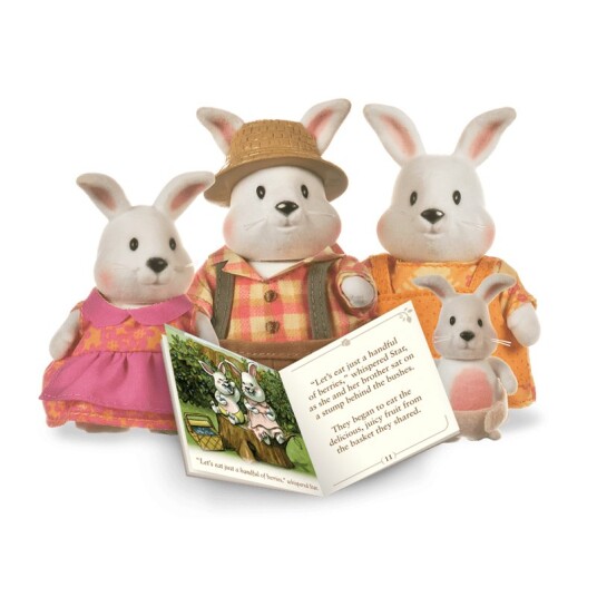 Li'l Woodzeez Figurer - Hoppingood Kaninfamilie