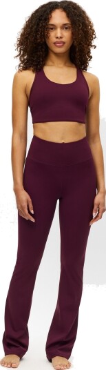 Röhnisch Legacy Flare High Waist Tights Burgunder S