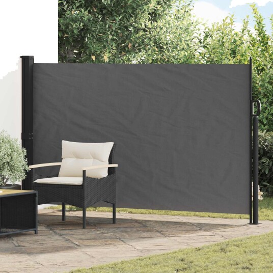 vidaXL Utklappbart side markise Antrasitt 300 x 170 cm Polyester