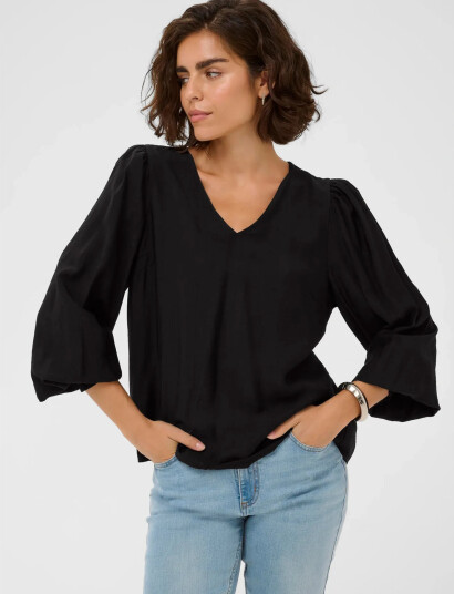 Kaffe Kalufia Blouse   Black   38