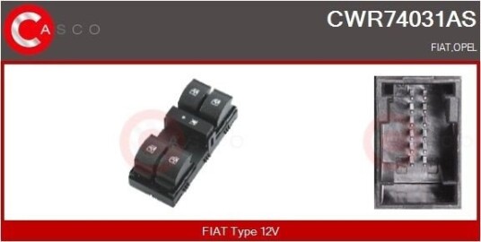 Bryter, vindusheis CASCO CWR74031AS Bryter, vindusheis CASCO CWR74031AS